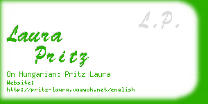 laura pritz business card